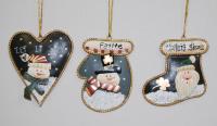 METAL IRISH ORNAMENT SET 3 PC